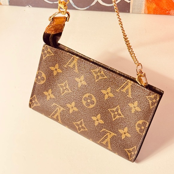 Louis Vuitton Monogram Vintage Brown Pouch Chain - Picture 4 of 15